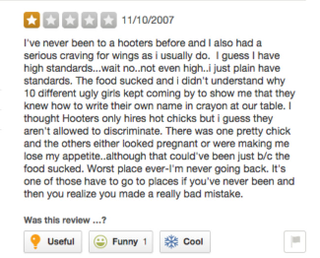 Illustration for article titled 'They Don't Do Any Cool Sexy Moves': Grim Yelp Reviews of Breastaurants